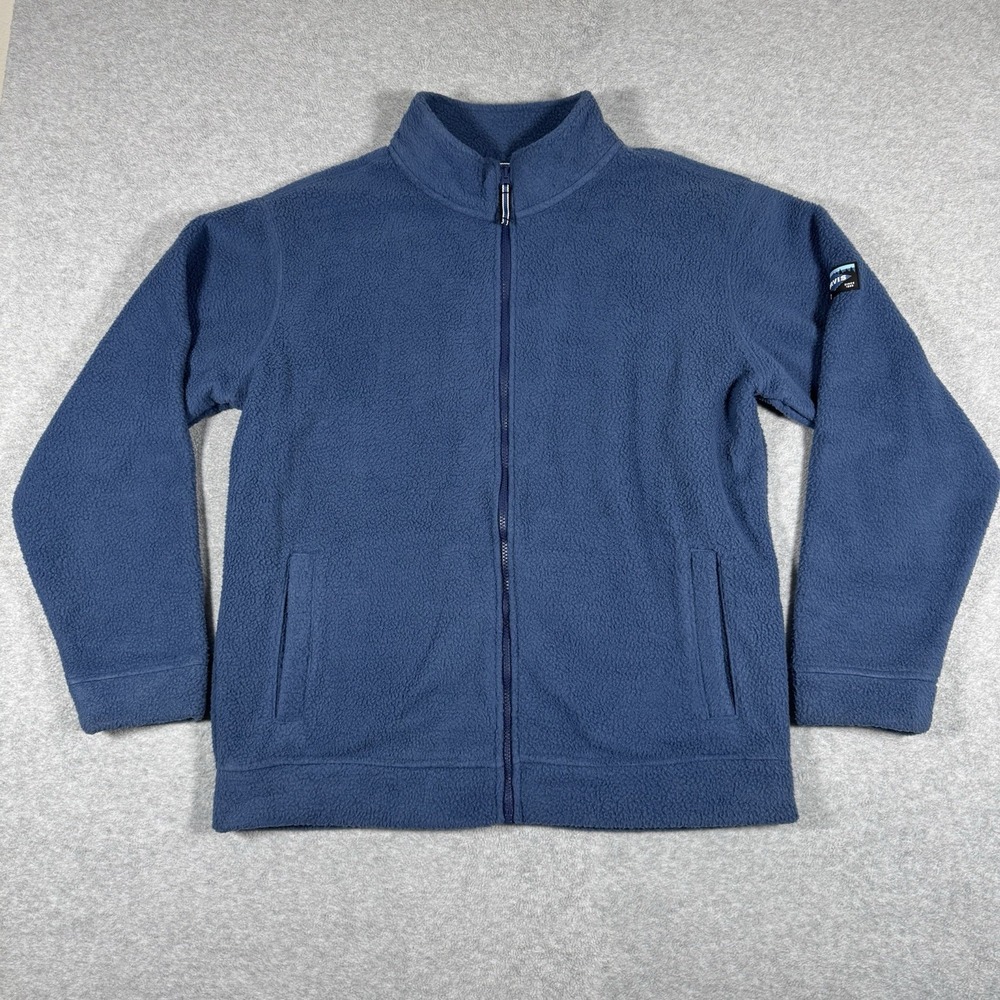 Orvis Clearwater Collection Men's Fleece Jacket Blue Full Zip Fishing Outdoor